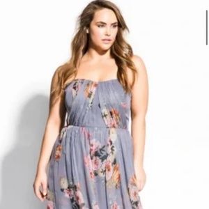 BRAND NEW City Chic Whimsey Grey Dress